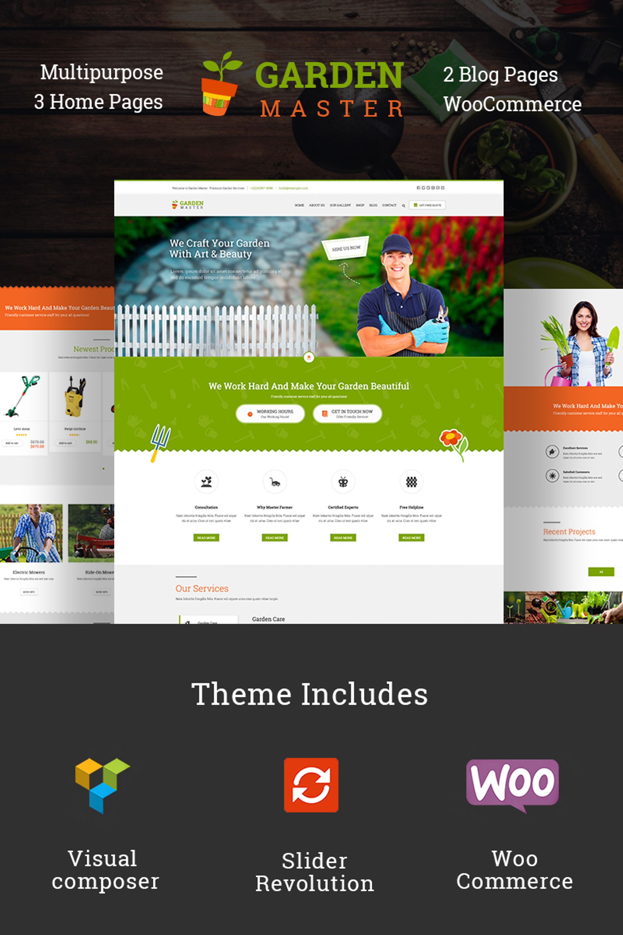 Garden Master WordPress  Themes 67136