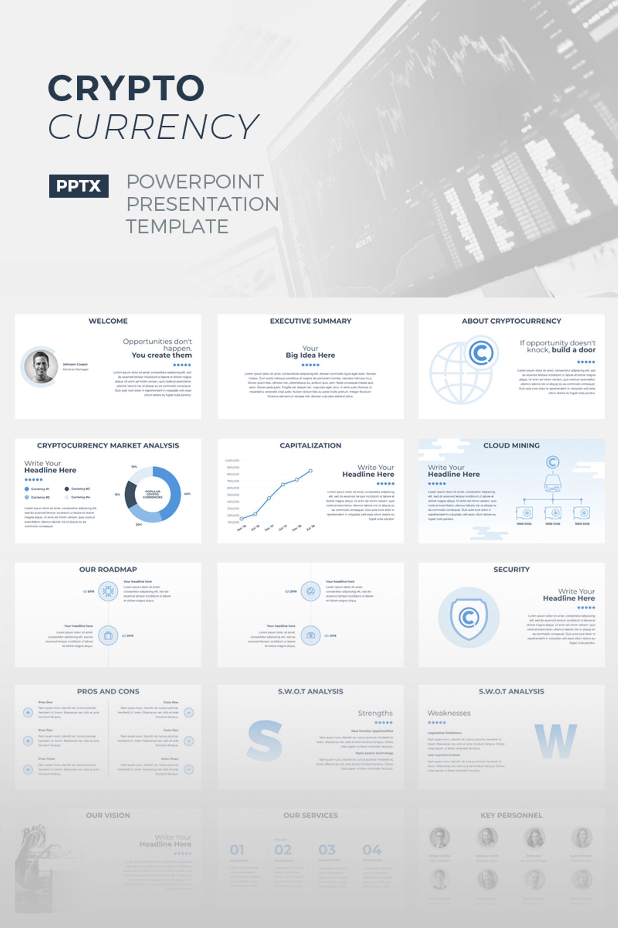 CryptoCurrency PowerPoint template