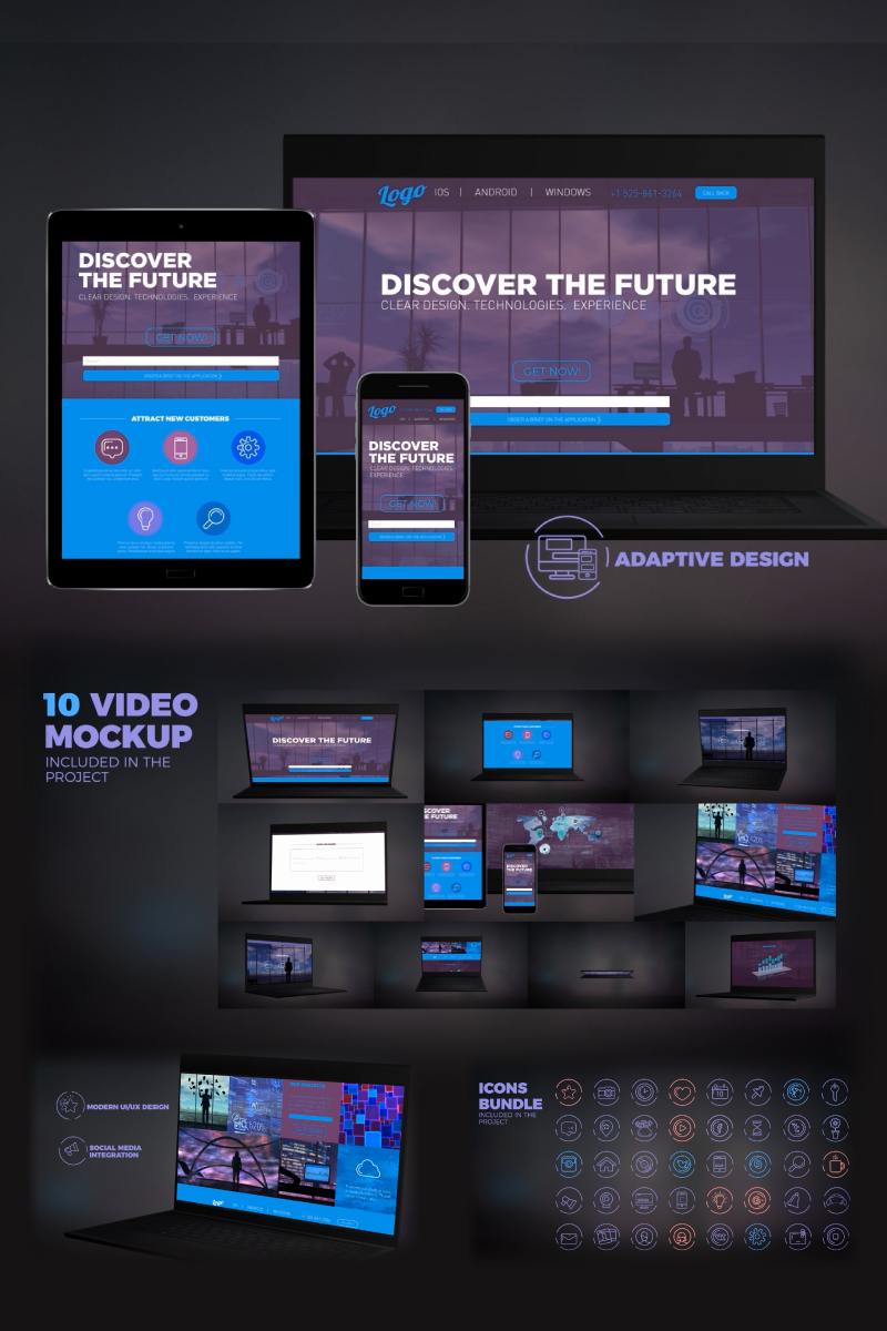 After Effects Intro "Website Presentation" #67154 - captura de pantalla
