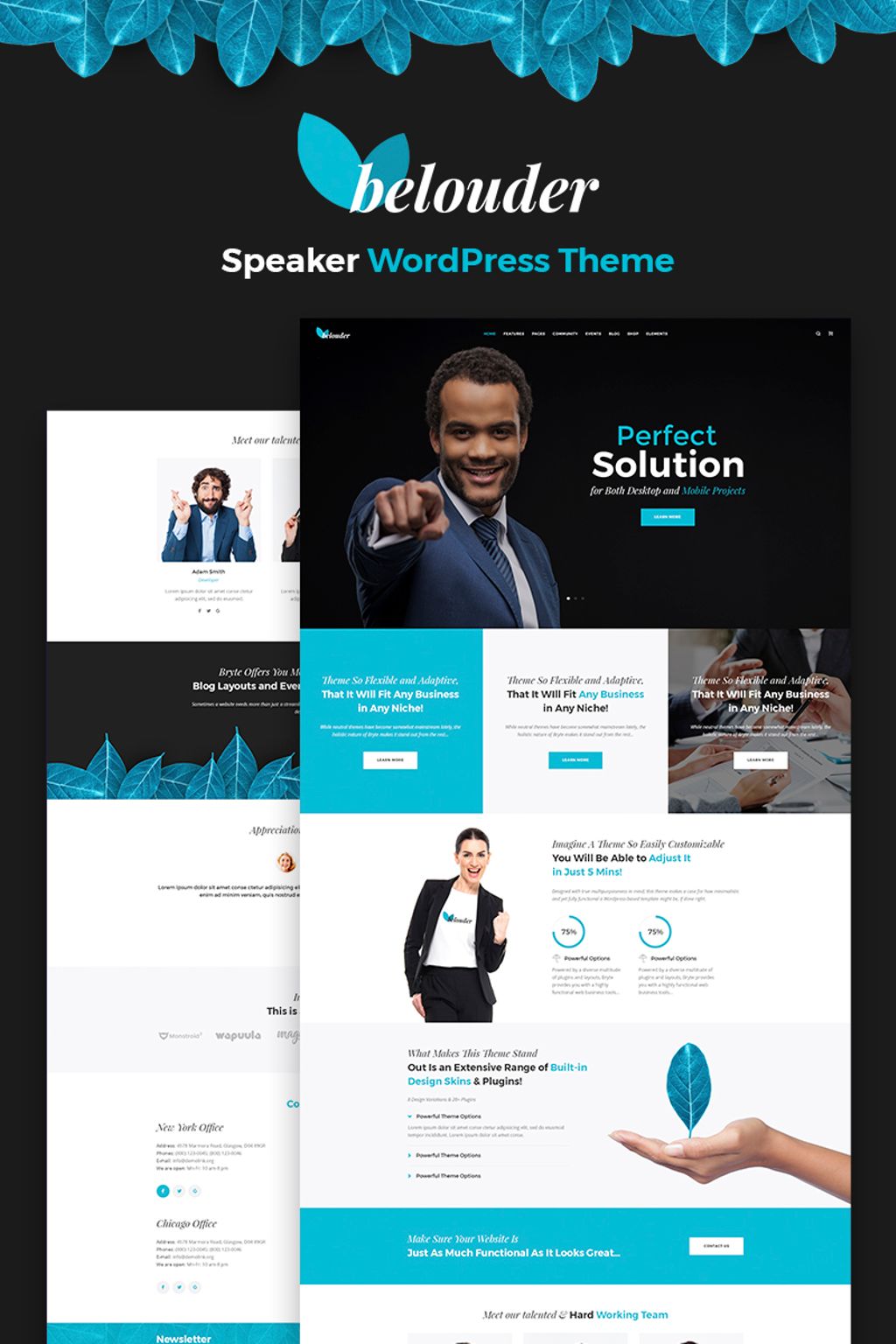 Belouder - Business&Service Responsive WordPress Theme - screenshot