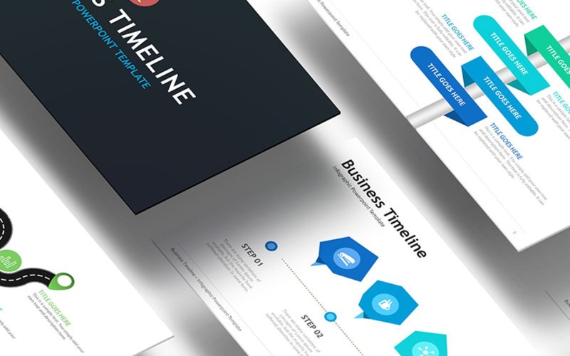 Business Timeline - Infographic PowerPoint template PowerPoint Template
