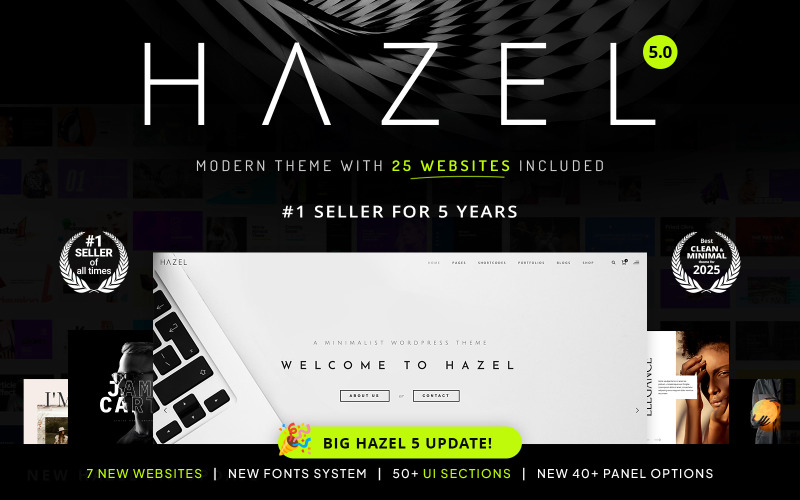 Hazel - Clean Minimalist Multi-Purpose WordPress Theme