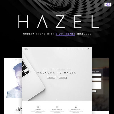 Hazel - Clean Minimalist Multi-Purpose Flexível Template WordPress #67167