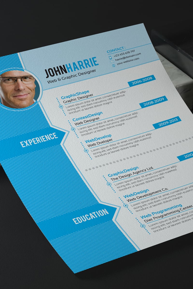John Harrie Graphic Designer Resume Template #67131