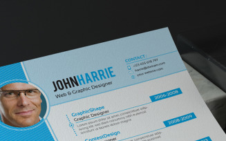 John Harrie Graphic Designer Resume Template