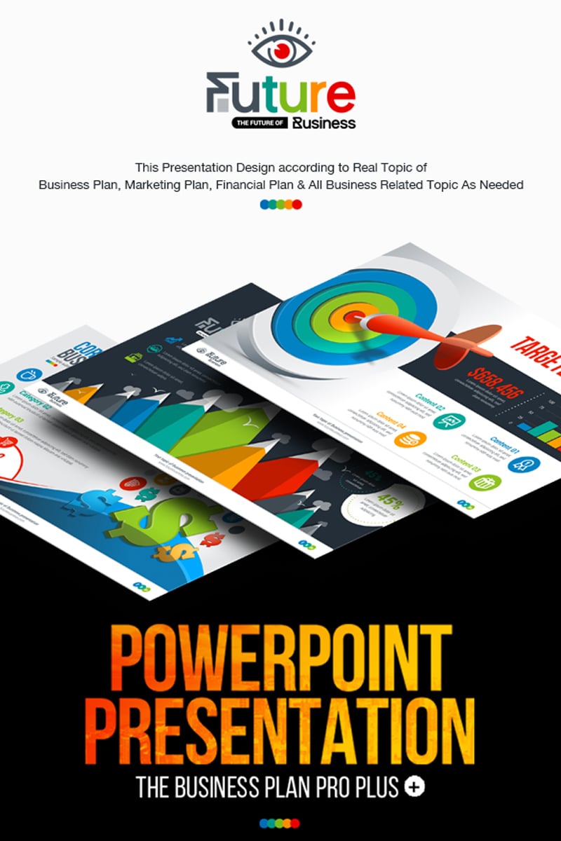 PowerPoint Vorlage namens "Business Plan Presentation | Animated PPTX, Infographic Design" #67160