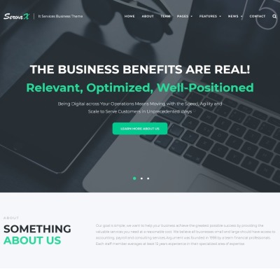 ServaX - motyw WordPress dla strony firmy IT #67184