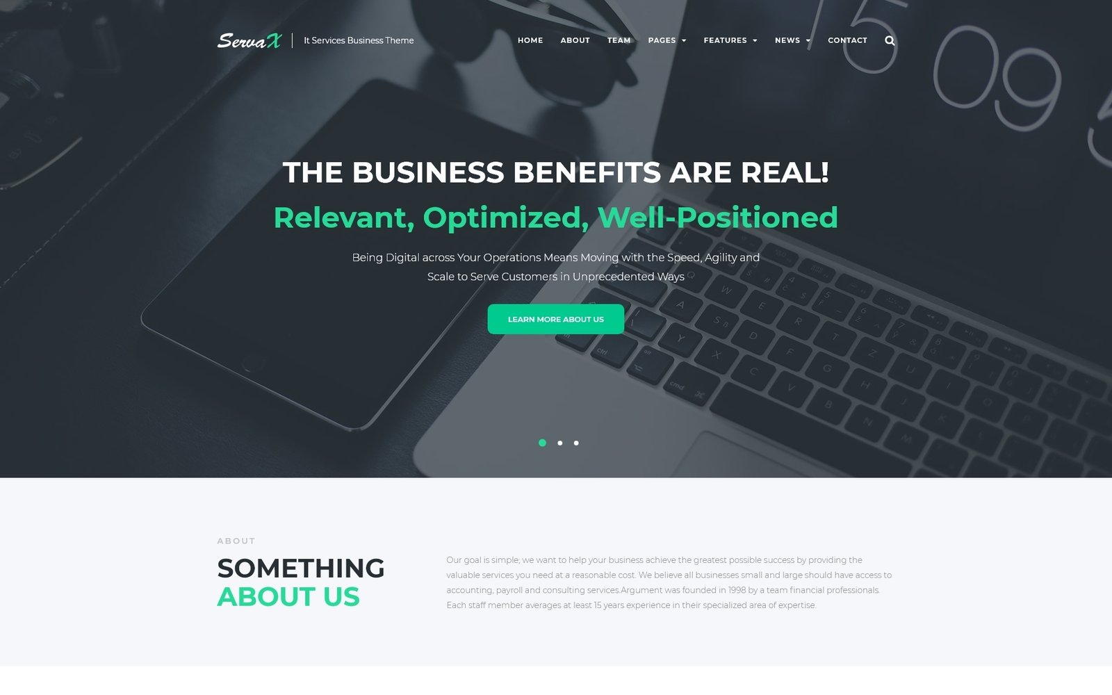 Tema De WordPress "ServaX - IT Services Business" #67184