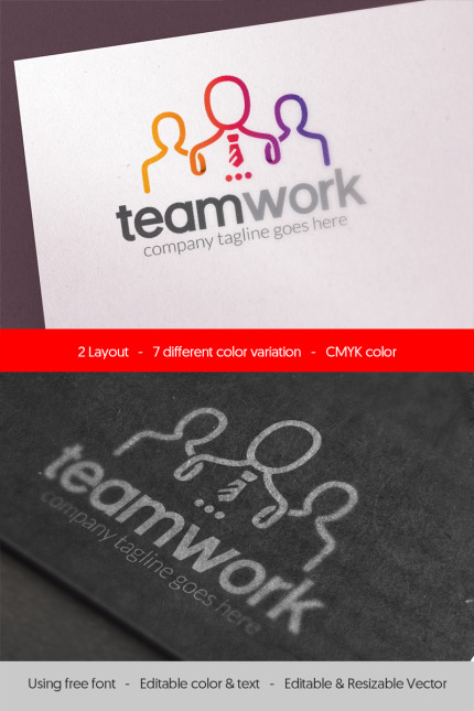 Template #67211 Logo People Webdesign Template - Logo template Preview