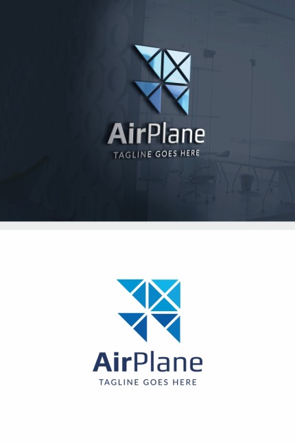 Template #67215 Airplane Airport Webdesign Template - Logo template Preview