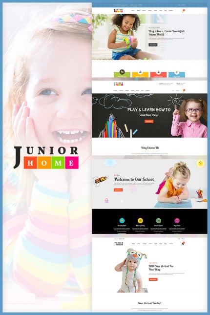 Template #67254 Childcare Kindergarten Webdesign Template - Logo template Preview