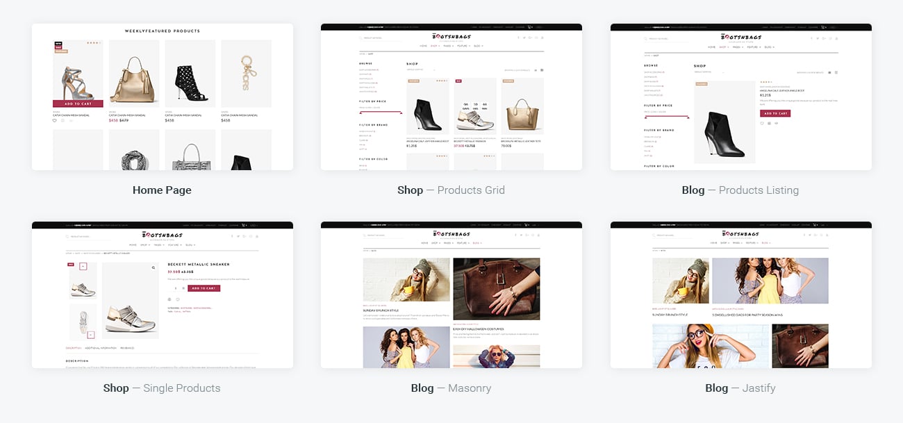 магазин аксессуаров тема woocommerce