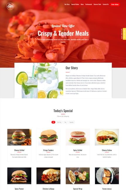 Template #67280 Restuarant Burgers Webdesign Template - Logo template Preview