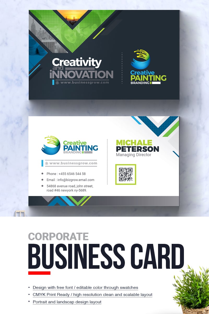 Creative Painting Business Card Corporate Identity ...