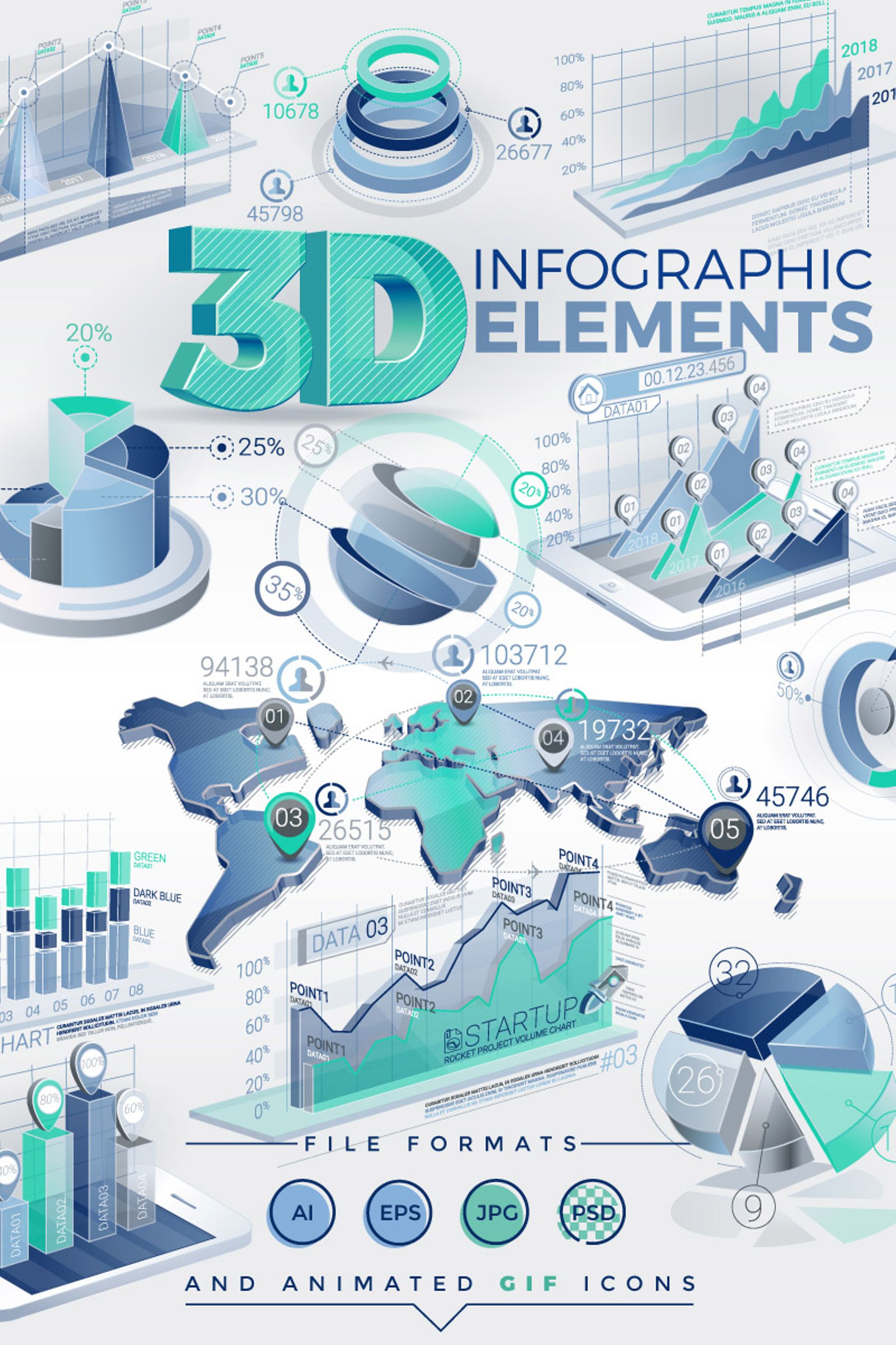 3D İnografik Elemanları #67295 - Ekran resmi
