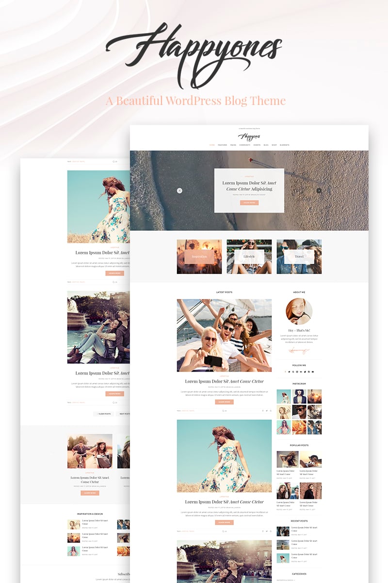 Happyones - Blog WordPress Theme - screenshot