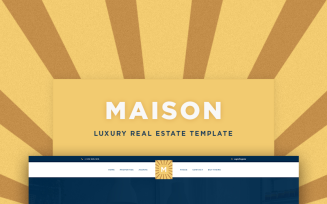 Maison Luxury Real Estate PSD Template