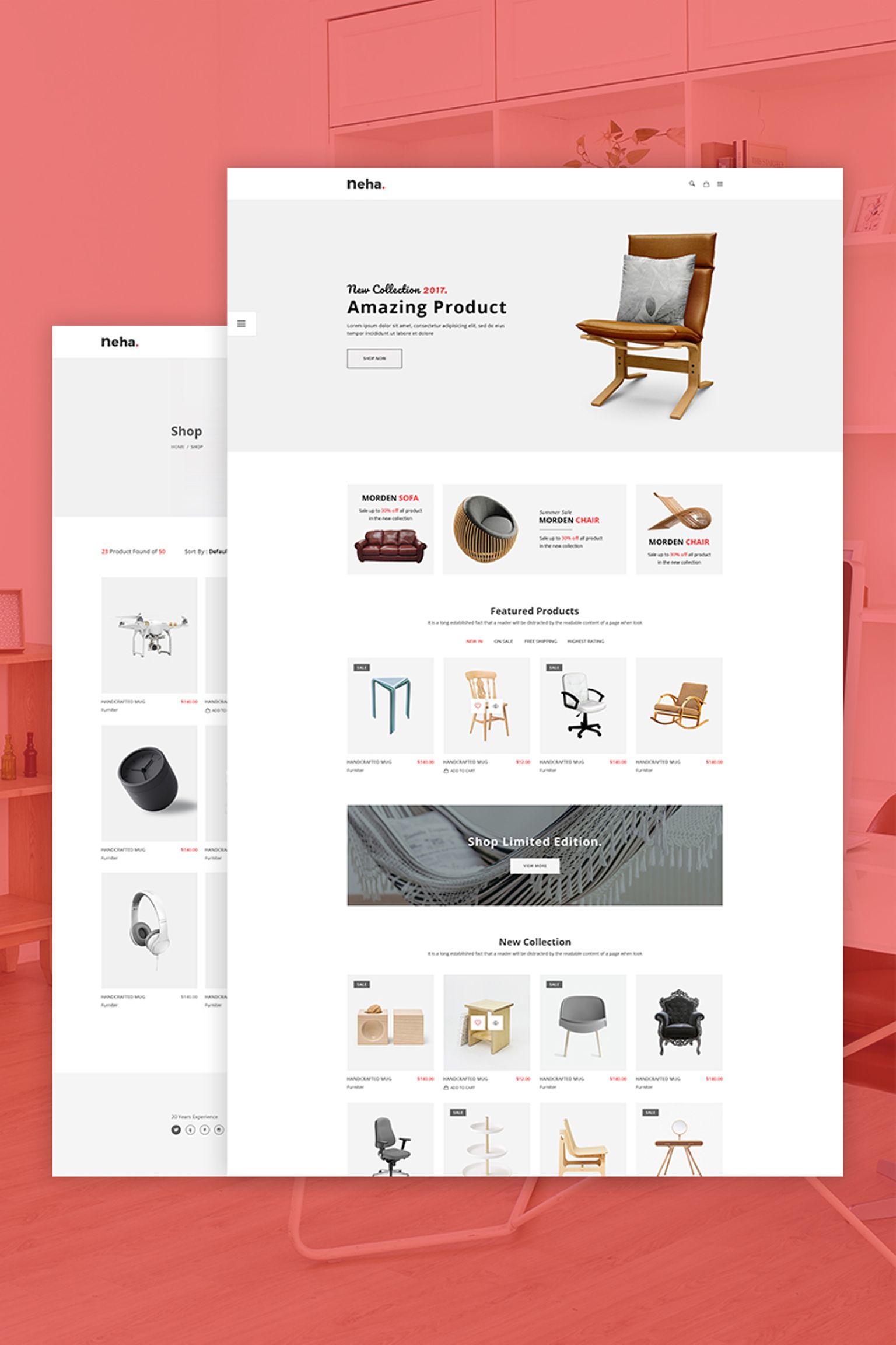 Modello Siti Web Responsive #67271 "Neha - Multipurpose eCommerce" - screenshot