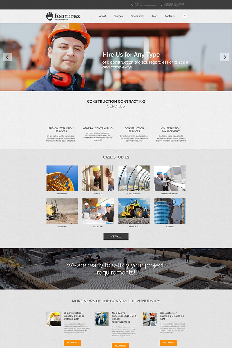 Ramirez - Architecture & Construction Company WordPress Theme