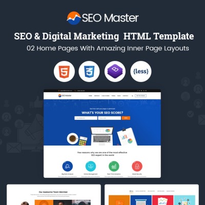 SEO Master – SEO & Digital Marketing Agency Website Template #67270