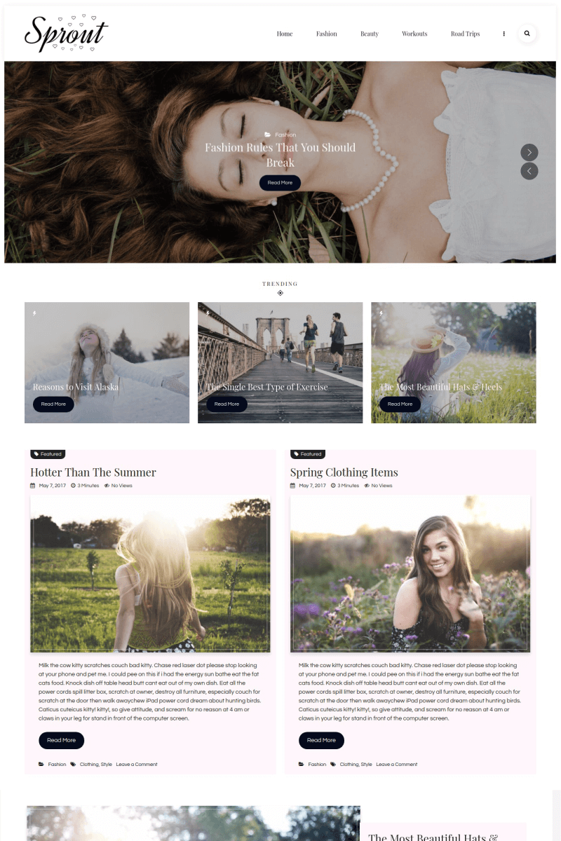 Sprout - Personal Blog Tema WordPress №67269 - screenshot