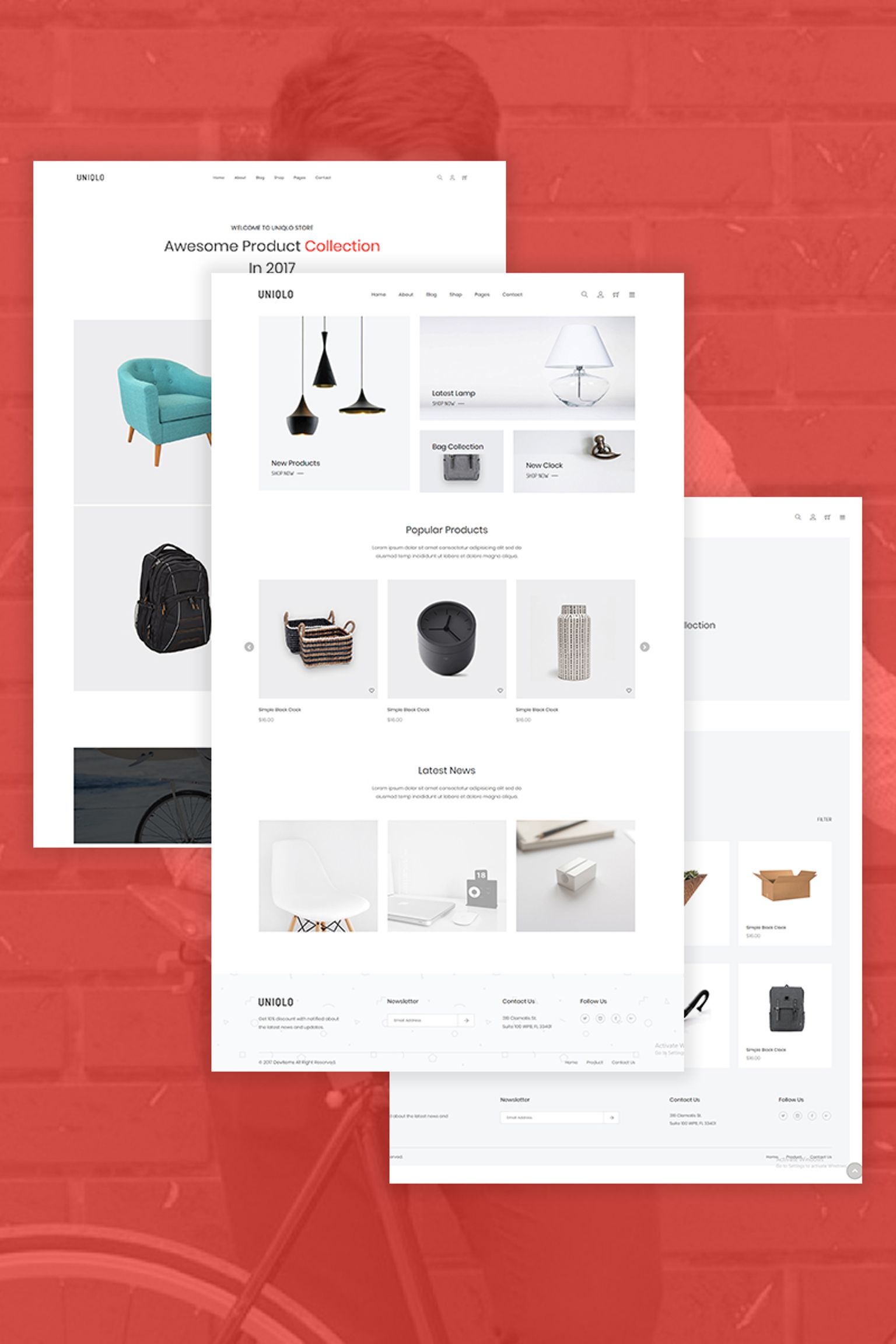 Tema WooCommerce "Uniqlo - Minimal" #67247
