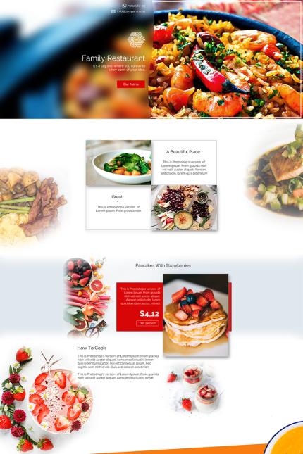 Kit Graphique #67305 Page Restaurant Web Design - Logo template Preview