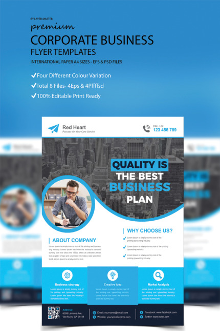 Template #67329 Business Flyer Webdesign Template - Logo template Preview