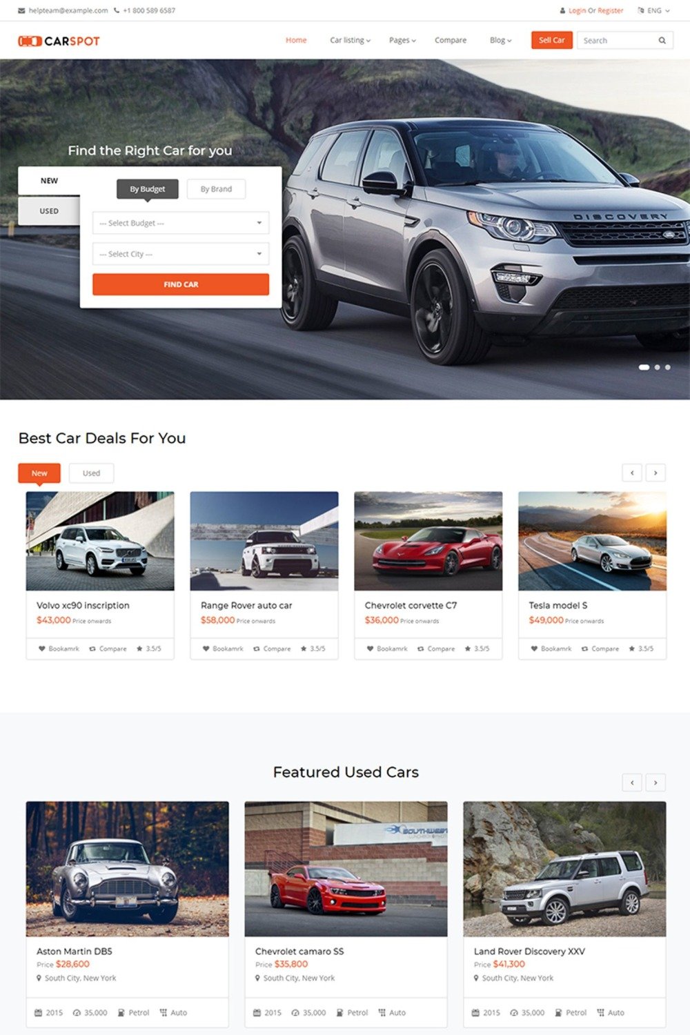 Free Car Website Templates Html