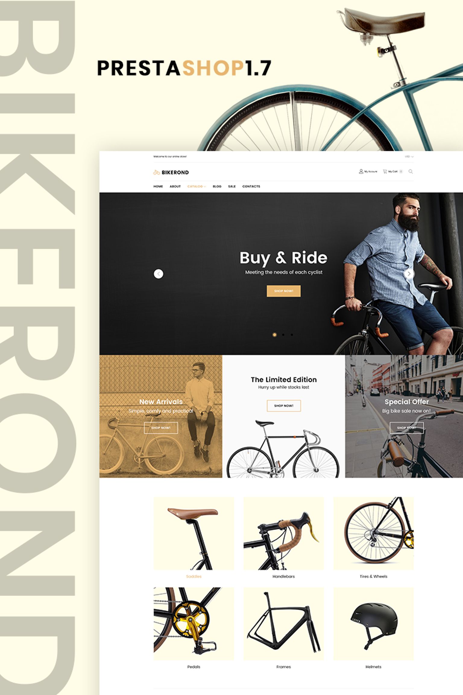 BikeRond - Bike Shop PrestaShop Theme - screenshot