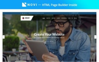 Webline Project - Corporate with Novi Builder Landing Page Template