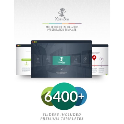 "XtrimBro - Multipurpose Infographic Presentational" modèle PowerPoint #67300