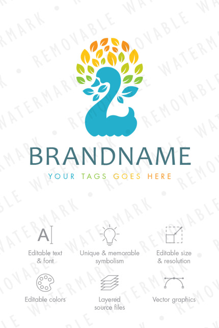 Template #67418 Elegant Leaf Webdesign Template - Logo template Preview