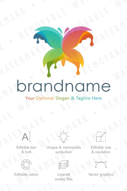 Template #67423 Colorful Spectrum Webdesign Template - Logo template Preview