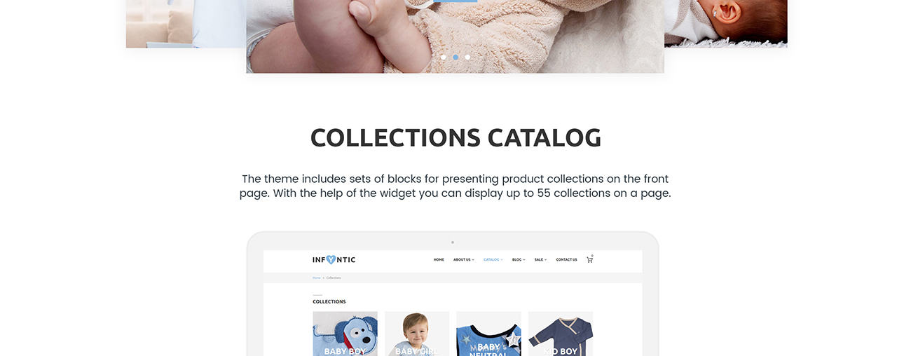  INFYNIC - Calm Baby Clothing Online Shop Shopify Theme