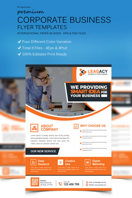 Template #67464 Business Flyer Webdesign Template - Logo template Preview