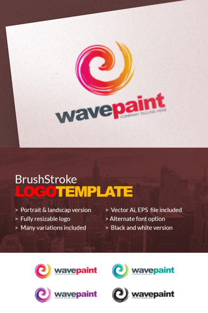 Template #67475 Logo Painting Webdesign Template - Logo template Preview