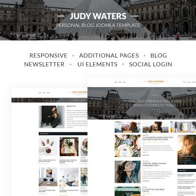 Judy Waters - Blog Joomla Template Judy Waters - Blog Joomla Template