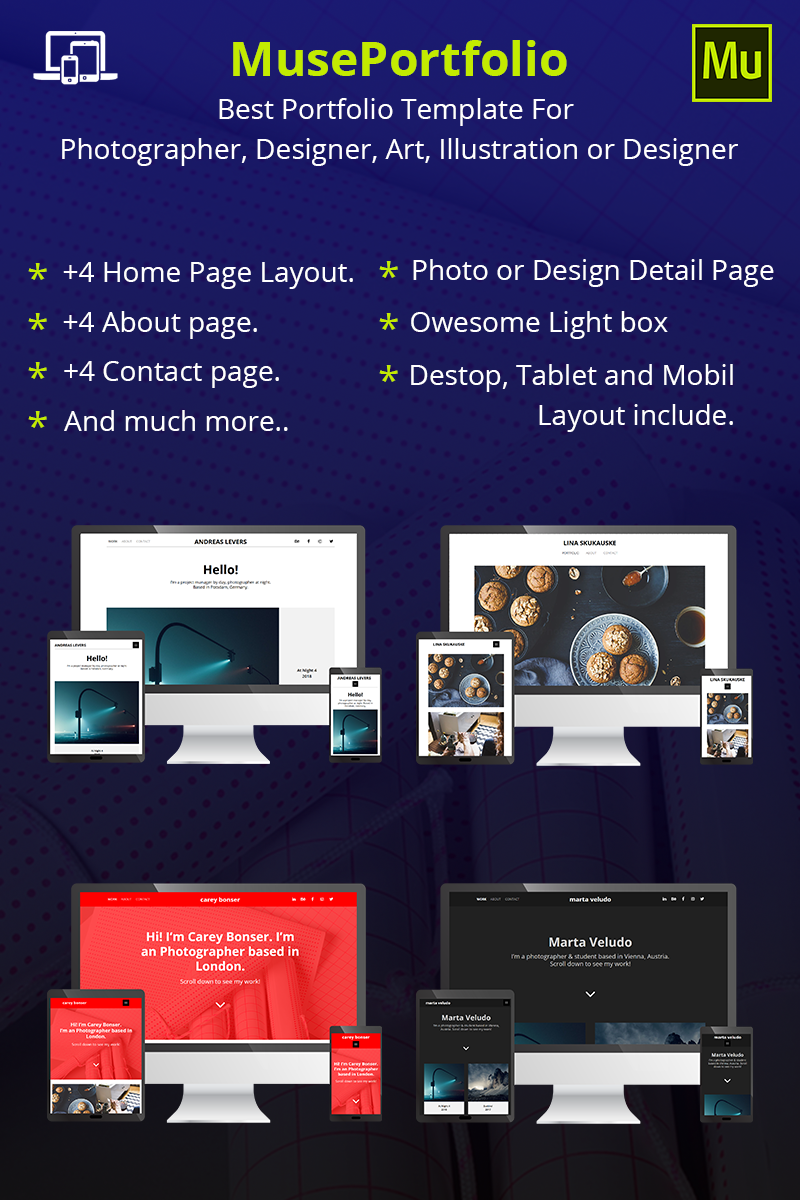 MusePortfolio - Muse Template