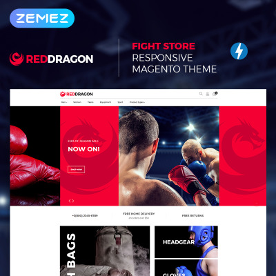 RedDragon - Martial Arts Magento Theme RedDragon - Martial Arts Magento Theme