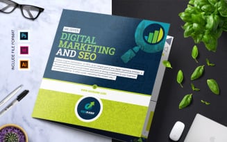 SEO & Digital Marketing Agency Tri-Fold Brochure -