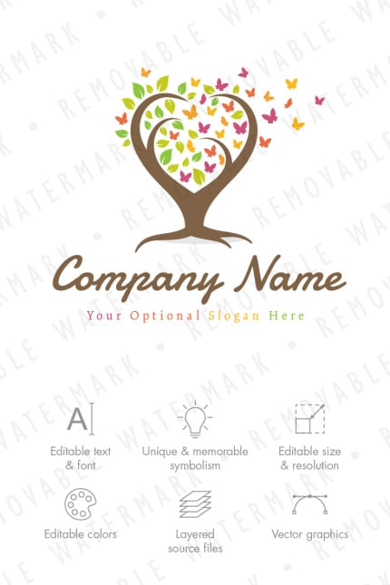 Template #67516 Leaf Love Webdesign Template - Logo template Preview