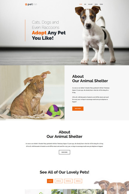 Template #67567 Shelter Pets Webdesign Template - Logo template Preview