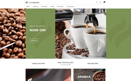 CofiBeans - AMP Coffee Shop Magento Theme
