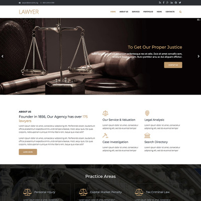 Lawyer Firm - Premium  Drupal Theme #67569