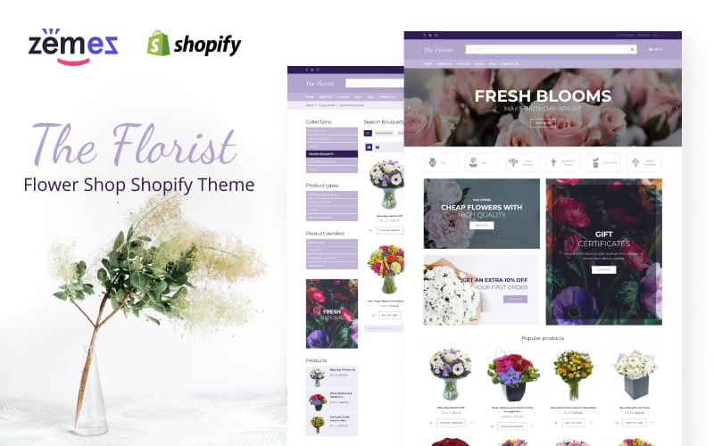The Florist - Flower Shop Shopify Theme