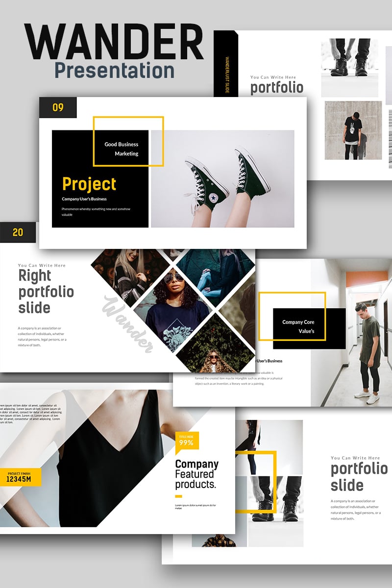 Wander Creative Presentation Keynote Template 67595