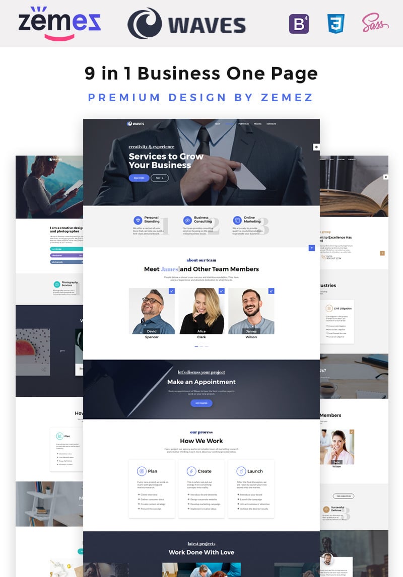Business One Ð age Pack HTML5 Template
