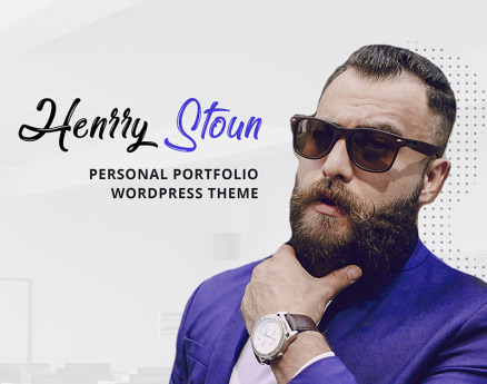 Henry Stoun - Personal Website WordPress Theme