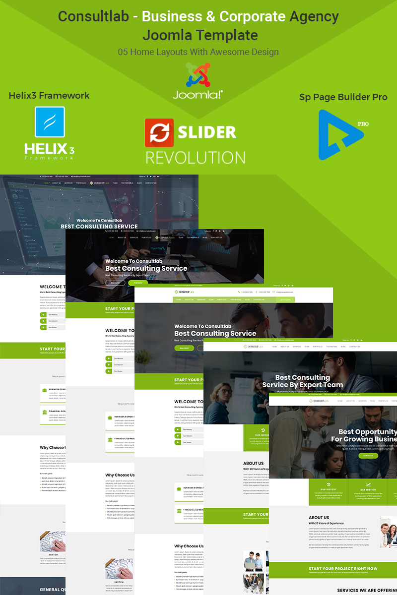 Consultlab - Business & Corporate Agency Joomla Template